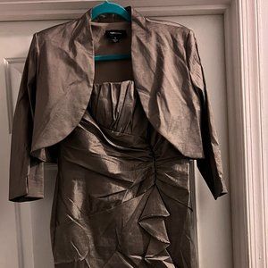 Pewter Dress with Jacket